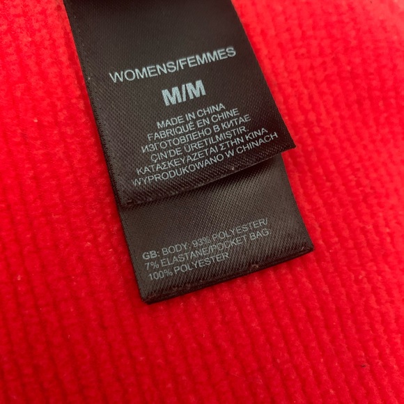 MEDIUM ‘THE NORTH FACE’ ORANGE ZIP UP SWEATER - Picture 5 of 7